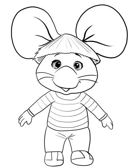 Topo Gigio Colouring Pages Sketch Coloring Page