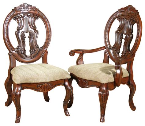 Set of 8 Solid Mahogany Victorian Round Back Dining Chairs ...