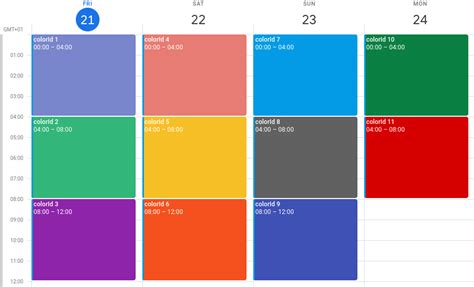 How do you set the color of a Google calendar event using the API - Stack Overflow