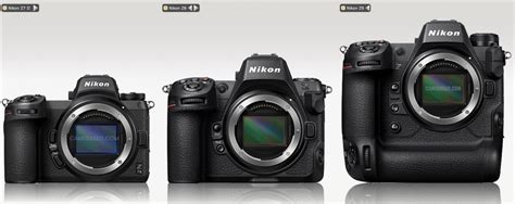 尼康Nikon Z7II vs. 尼康Nikon Z8 vs. 尼康Nikon Z9 外观尺寸及参数对比 – 大连于航商业摄影 淘宝摄影 服装画册摄影 服装摄影 广告摄影 电商拍摄 服装拍摄 ...