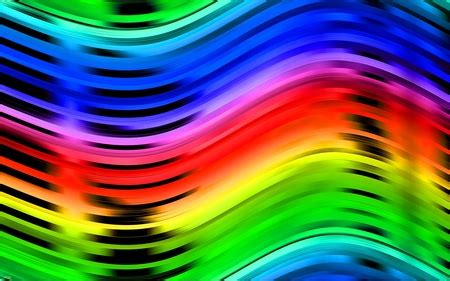 Metalic Rainbow wave - 3D and CG & Abstract Background Wallpapers on ...