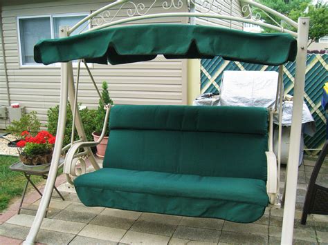 Glory Patio Swing With Canopy Costco Black And White Outdoor Pillows Lounger Canadian Tire