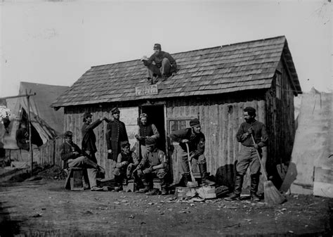 US Civil War 'Pine Cottage' Winter Quarters, United States (Date ...
