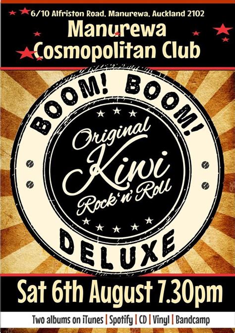 BOOM! BOOM! DELUXE at Manurewa Cossie, Manurewa Cosmopolitan Club ...