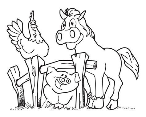 Free Printable Farm Animal Coloring Pages For Kids