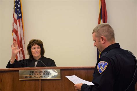 New Lander Police Department Officer sworn in yesterday - County 10