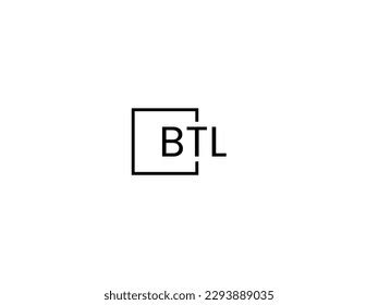 Btl Letter Initial Logo Design Vector Stock Vector (Royalty Free ...