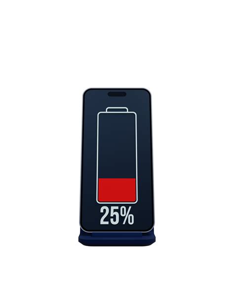 Wireless Smartphone Battery Charging Percentage Indicator Symbol 3D ...