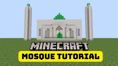 Minecraft Mosque tutorial | How to make a mosque in Minecraft | Education through games - YouTube