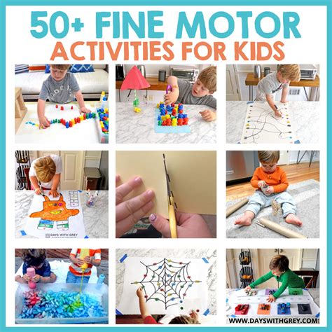 What Are Some Fine Motor Skills Activities For Preschoolers - Printable ...