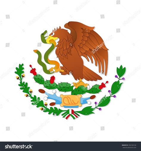 Mexican Flag Eagle Drawing at GetDrawings | Free download