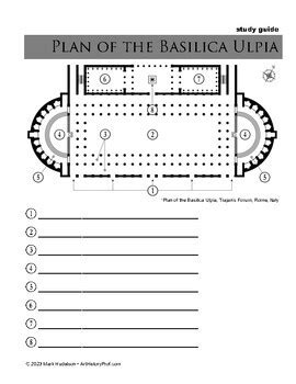 Basilica Ulpia Plan - FULL by Art History Prof | TPT