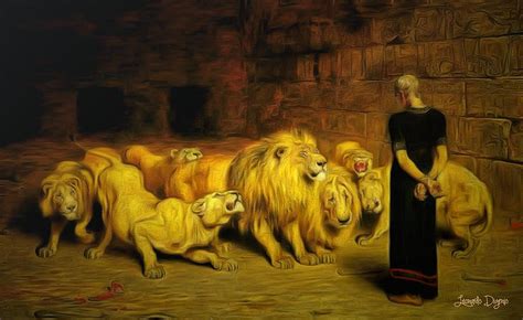 Daniel In The Lions' Den Painting by Leonardo Digenio | Pixels