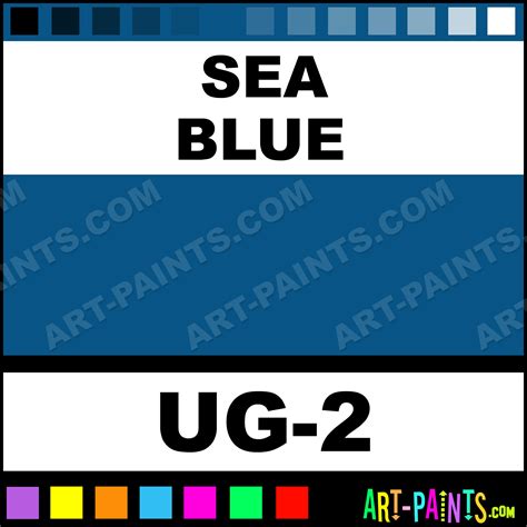 Sea Blue Non-Toxic Opaque Ceramic Paints - UG-2 - Sea Blue Paint, Sea Blue Color, Mayco Non ...