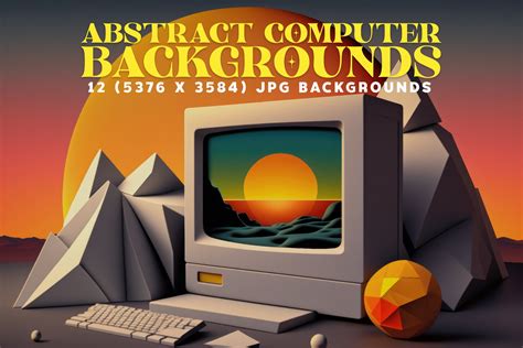 12 Abstract Computer Backgrounds | Background Graphics ~ Creative Market