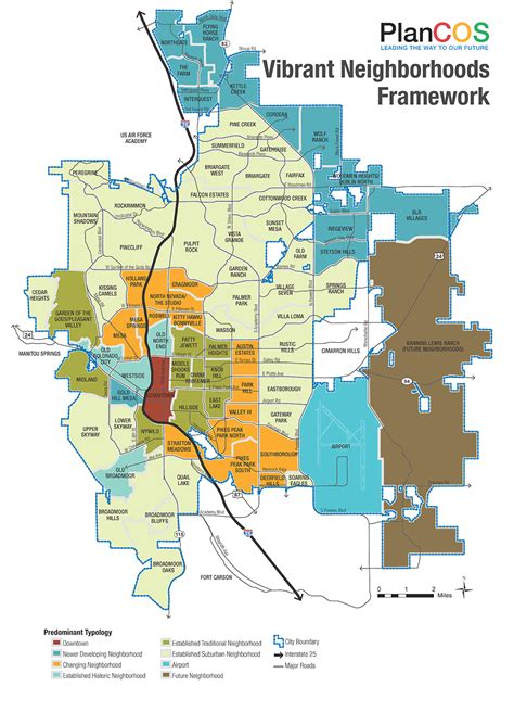 33 Colorado Springs Neighborhood Map - Maps Database Source