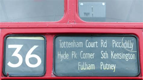 Vintage London Bus Routes Free Stock Photo - Public Domain Pictures