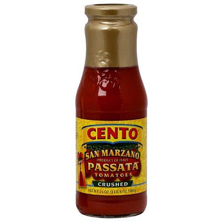 Cento San Marzano Passata Crushed Tomatoes, 24 oz (Pack of 6) - Walmart.com