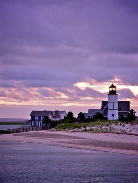 Sandy Neck Lighthouse and Colony at dusk | Dave Johnson | Flickr