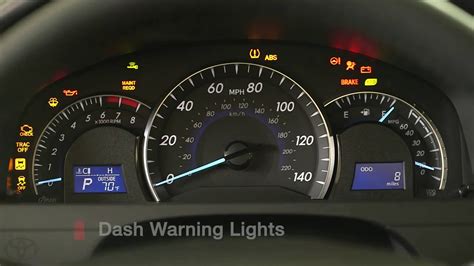 2015 Toyota Camry Warning Lights On Dashboard