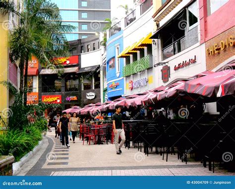 Bars And Restaurant In Eastwood City Editorial Stock Image - Image ...