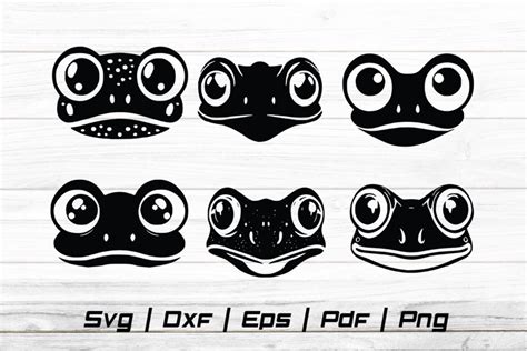 Cute Frog Vector Silhouette Svg file cut file (2462030)