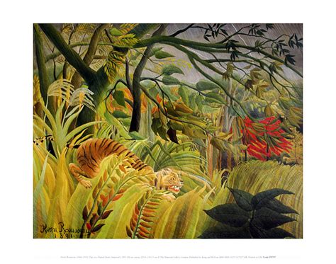 Henri Rousseau Tiger in a Tropical Storm Poster Kunstdruck bei ...