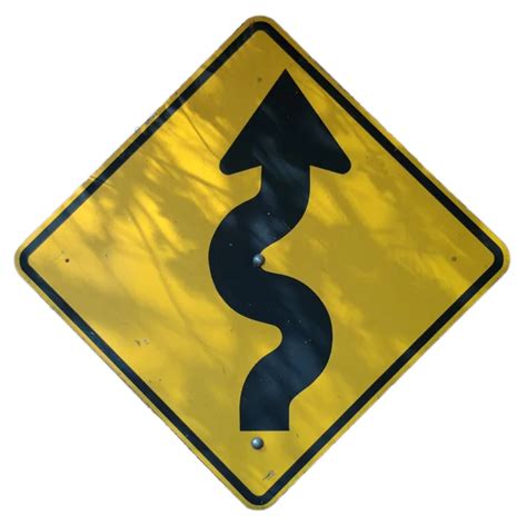 Winding Road Sign — Stock Vector © zager #10459641