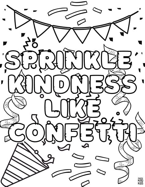 Kindness Coloring Pages (1) - Coffee and Carpool: Intentionally Raising ...