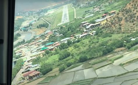 Scary Plane Landing at Paro International Airport, Bhutan - Skysport