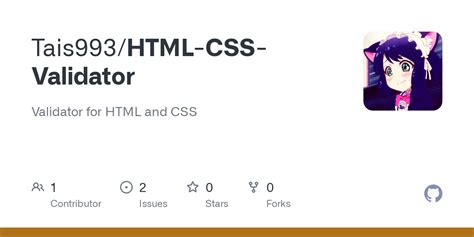 GitHub - Tais993/HTML-CSS-Validator: Validator for HTML and CSS