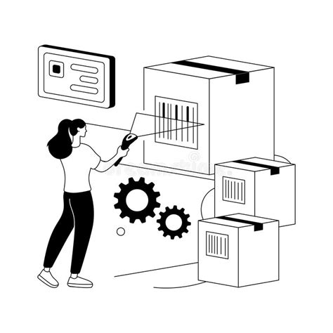 Barcode Scanning Abstract Concept Vector Illustration Stock Vector - Illustration of logistics ...