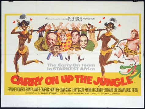 CARRY ON... UP THE JUNGLE (1970) Original Vintage UK Quad Film Movie Poster | Picture Palace ...