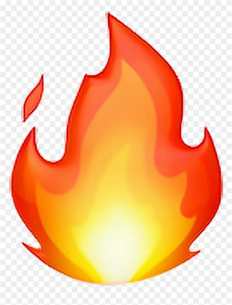 •fire Emoji 🔥 Fire Flame Emoji Emoticon Iphone Iphonee - Fire Emoji Ios 11, HD Png Download i ...