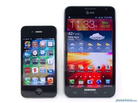 Samsung Galaxy Note LTE vs Apple iPhone 4S