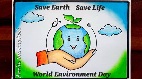 Nature Conservation Day Drawing/ World Nature Day Drawing / World Environmental health Day ...