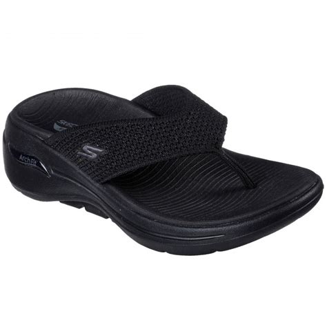 Skechers Arch Support Flip Flops Women's at Violet Goins blog