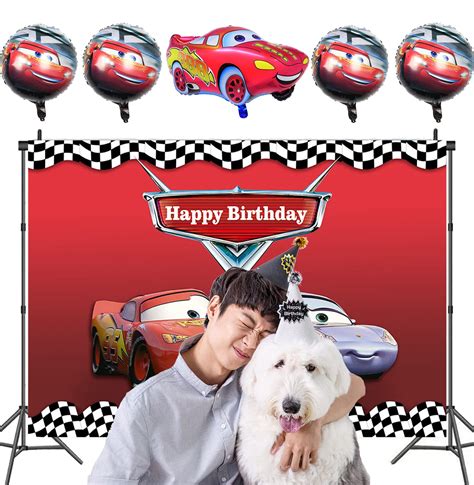 Buy Party Supplies Mcqueen Birthday Party Decorations Mcqueen Balloons Racing Car Birthday ...