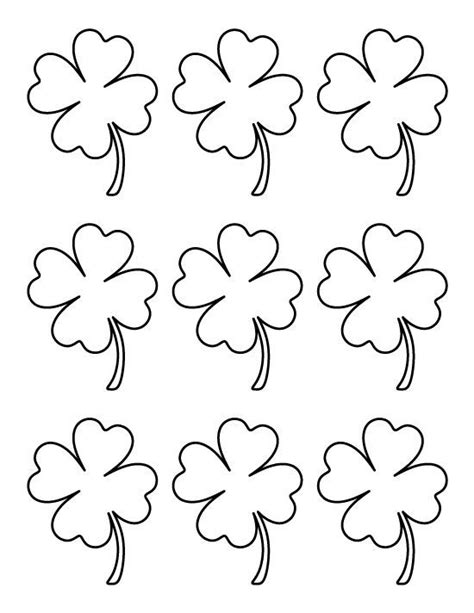 4 Leaf Clover Coloring Page - Coloring Home