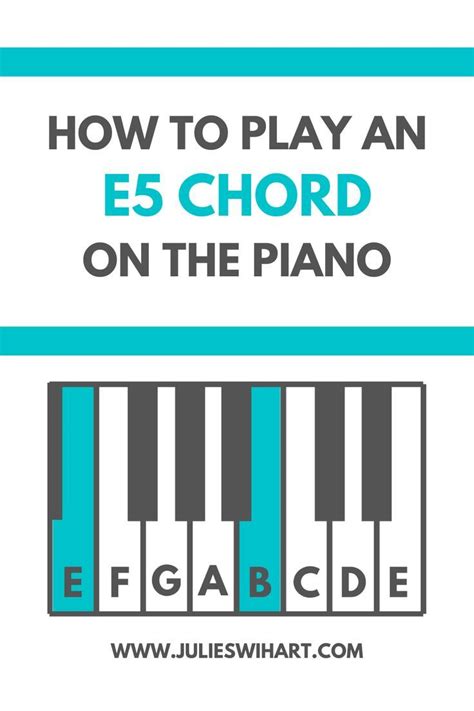 How to Play an E5 Chord on the Piano | Piano, Learn piano chords, Learn ...