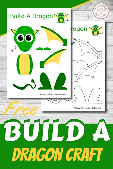 Build A Dragon Craft (magnificent Printable) - Nurtured Neurons