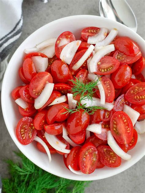 Quick Tomato Salad - Olga in the Kitchen