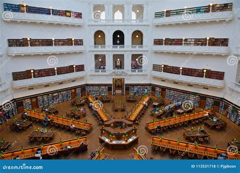 The Latrobe Reading Room, State Library, Melbourne Editorial Stock ...