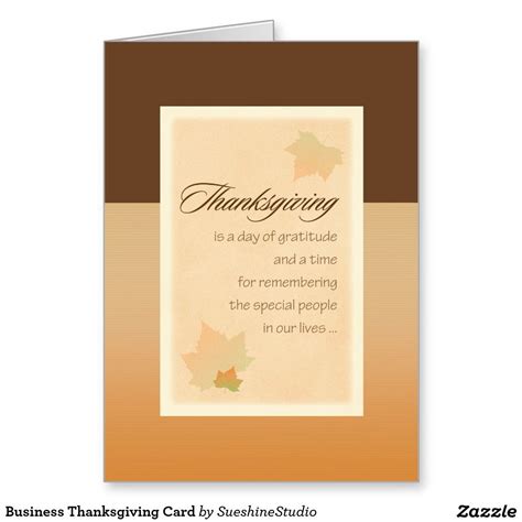 Business Thanksgiving Card | Zazzle.com | Thanksgiving cards, Holiday ...