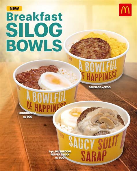 McDonald's Philippines Now Offers Silog Bowls