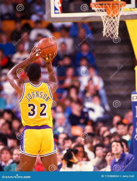 Los Angeles Lakers Legend Magic Johnson Editorial Stock Image - Image ...