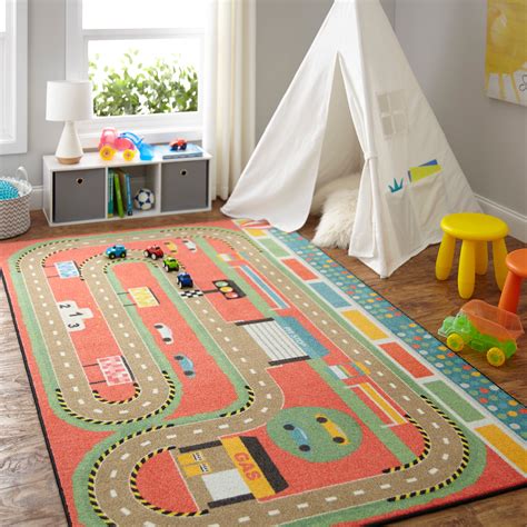 Mohawk Home Prismatic Race Track Play Multi Transitional Theme Kids ...