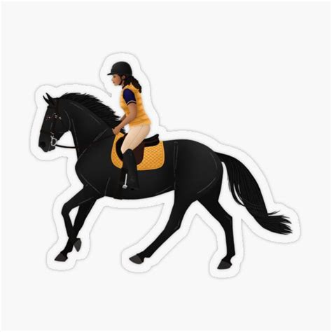 "Zoe and Raven from Free Rein - Equine Rampaige" Sticker by ...