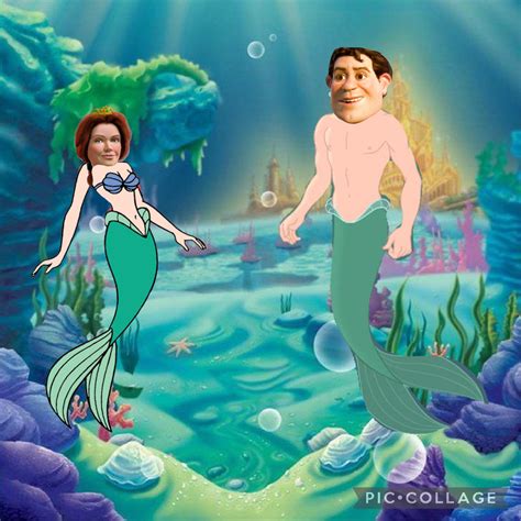 Human Shrek and Fiona a mermaid couple by Christhemerfolkguy on DeviantArt