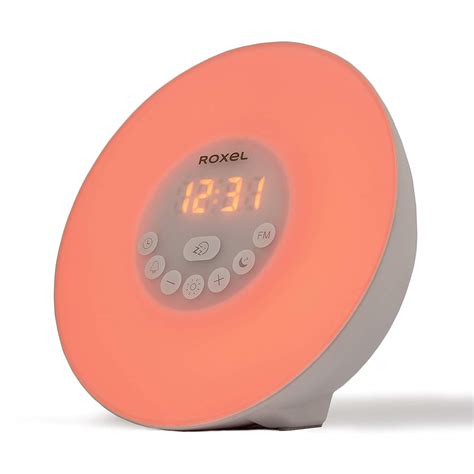 Roxel Wake Up Light Alarm Clock with FM Radio - Deal Mania UK